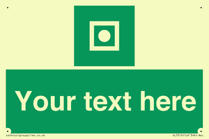 Custom sign safe condition Shipboard general alarm